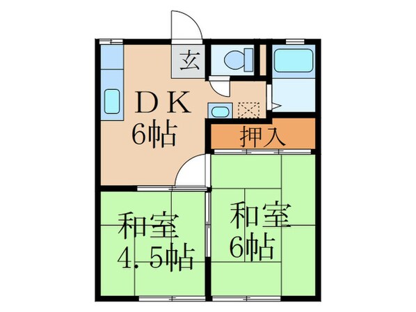 パナハイツ竹本の物件間取画像